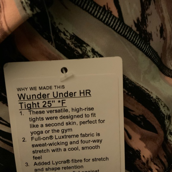 NWT Lululemon Wunder Under HR 7/8 Tight SPLS - Picture 7 of 7